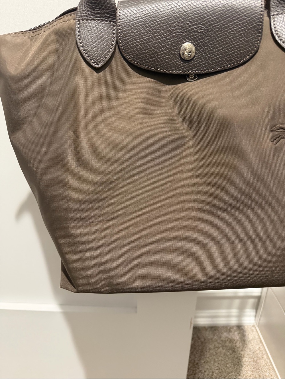 Brown Women's Longchamp Tote Bag with Top Handles - Picture 2 of 4